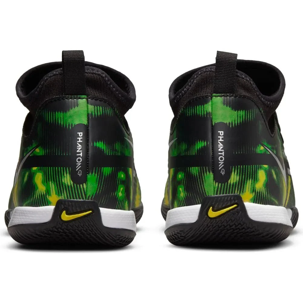 Nike Junior Phantom GT2 Academy DF SW IC - Black-Green Strike - Image 6