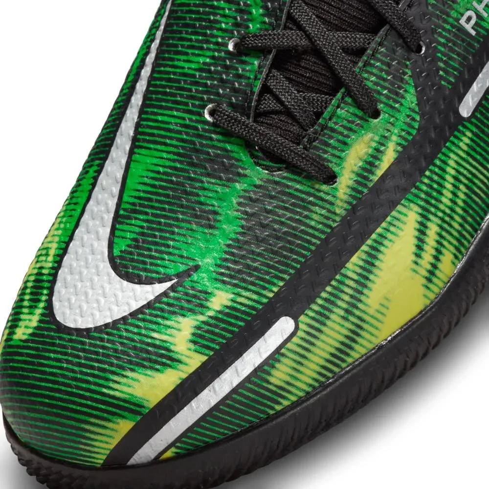 Nike Junior Phantom GT2 Academy DF SW IC - Black-Green Strike - Image 7