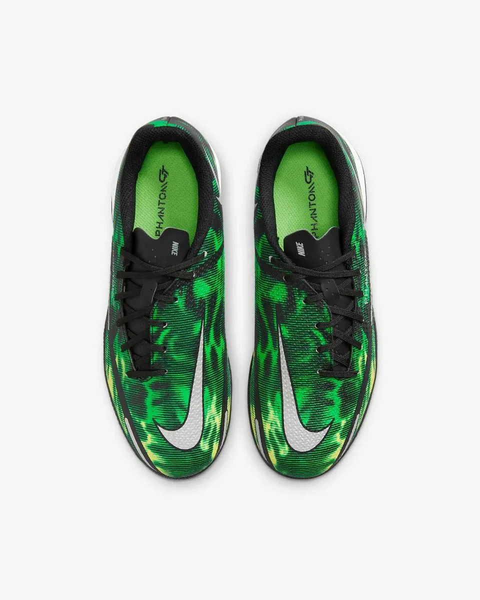 Nike Junior Phantom GT2 Academy SW IC - Black-Green Strike - Image 4