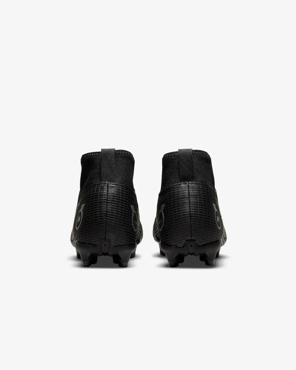 Nike Junior Superfly 8 Academy FG-MG - Black-Silver-Gold - Image 6