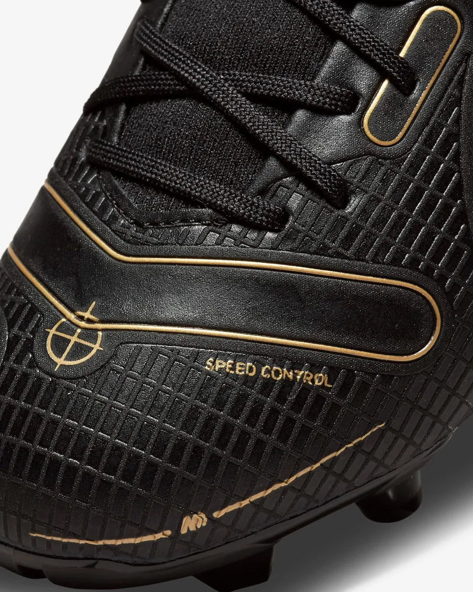 Nike Junior Superfly 8 Academy FG-MG - Black-Silver-Gold - Image 8