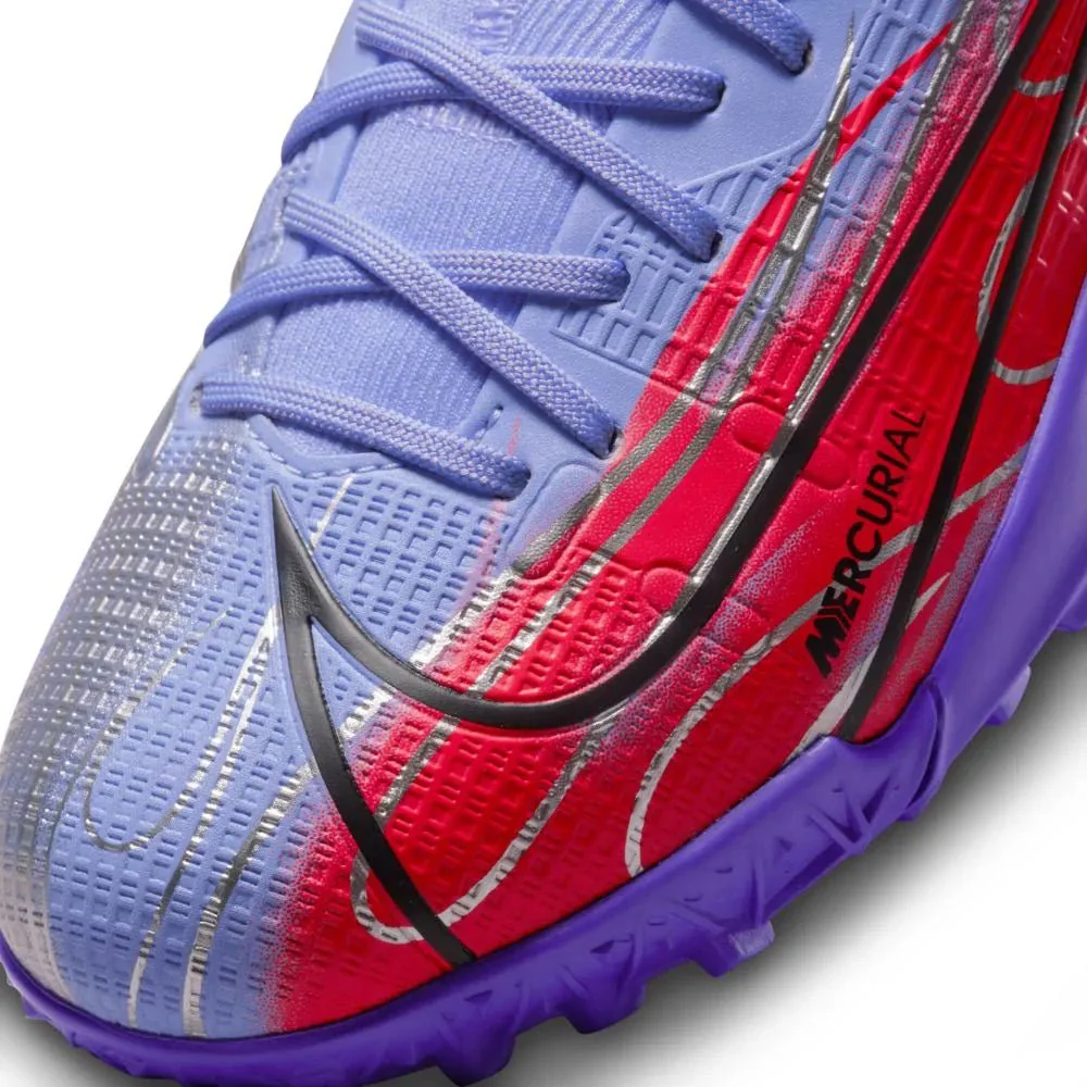 Nike Junior Superfly 8 Academy KM TF - Light Thistle-Bright Crimson - Image 7