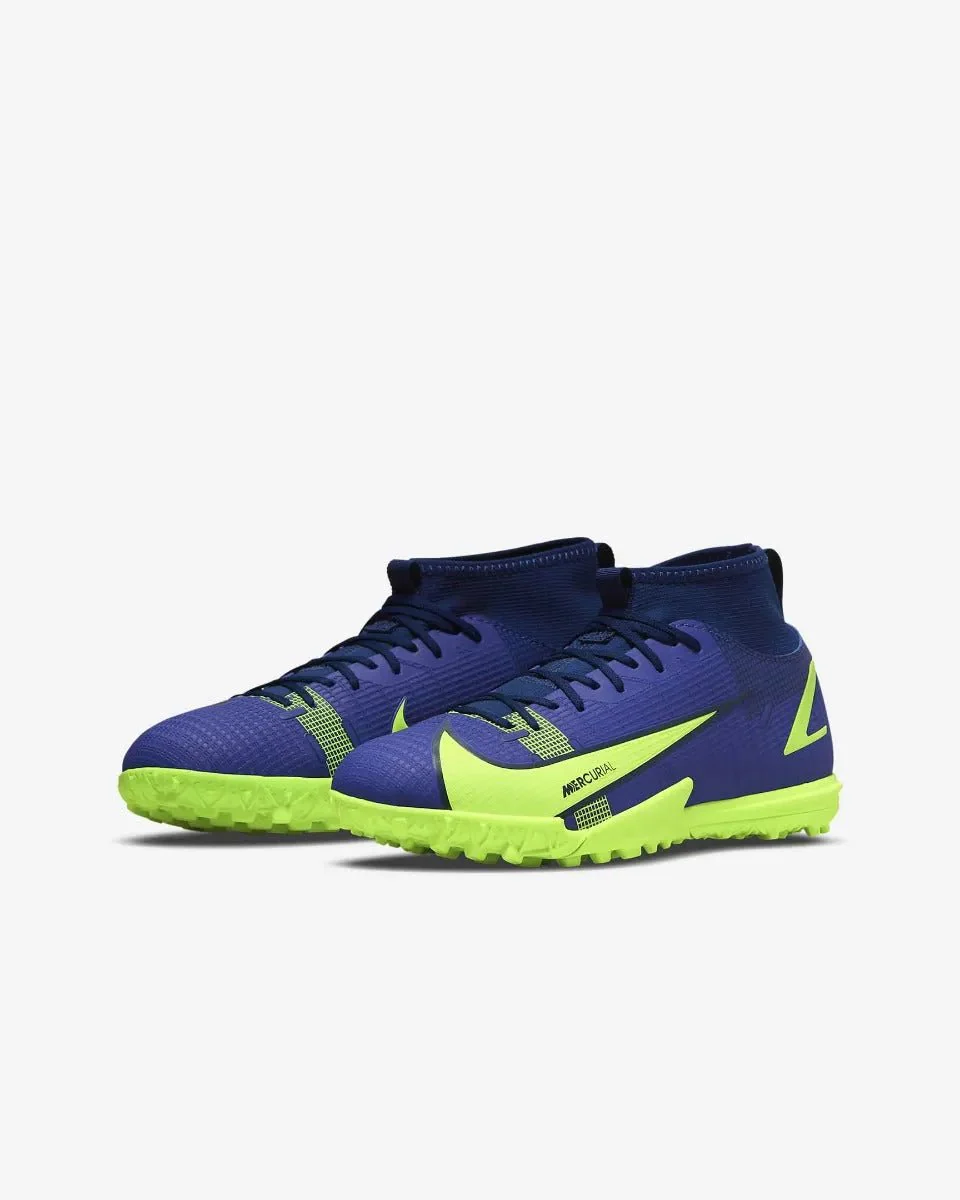 Nike Junior Superfly 8 Academy TF - Lapis-Volt-Blue Void - Image 3