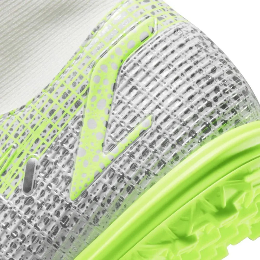 Nike JR Superfly 8 Academy TF - White-Grey-Volt - Image 8