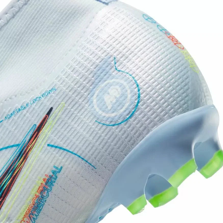 Nike Junior Superfly 8 Pro FG - Grey-Blue - Image 9