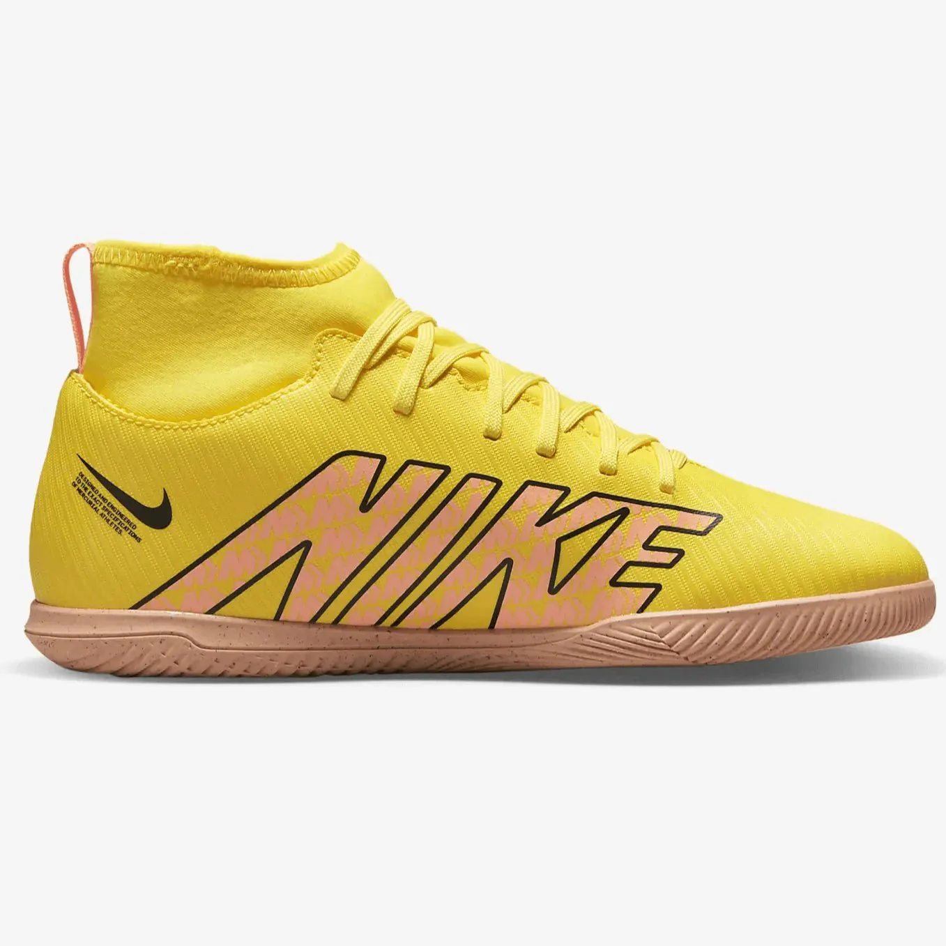 Nike Junior Superfly 9 Club Indoor Yellow-Sunset Glow - Image 2