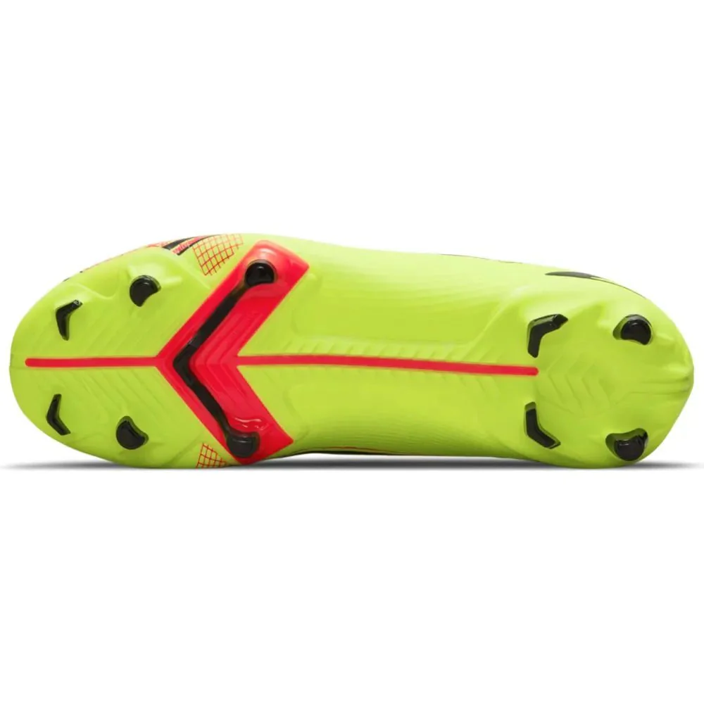 Nike Junior Vapor 14 Academy FG-MG - Volt-Bright Crimson - Image 4