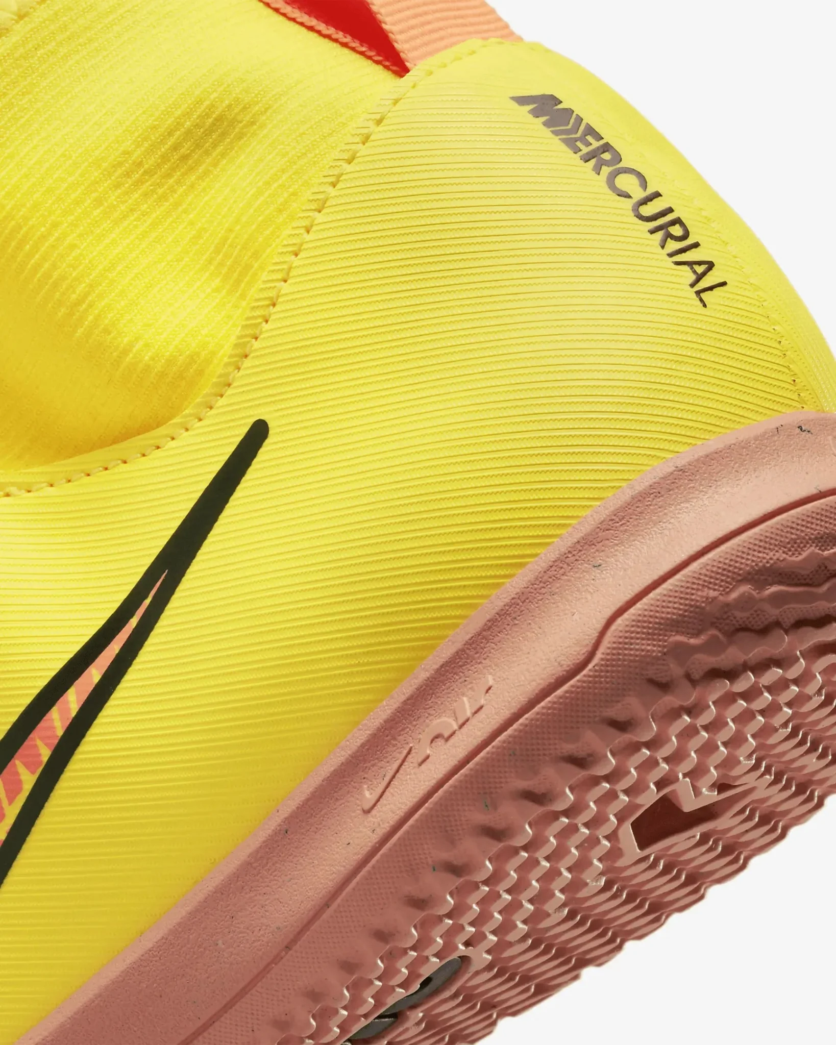 Nike Junior Zoom Superfly 9 Academy Indoor Shoes Yellow Strike - Image 8