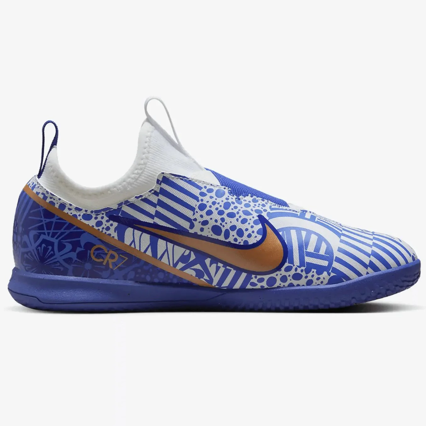 Nike Junior Zoom Vapor 15 Academy CR7 Indoor - White-Metallic Copper - Image 2