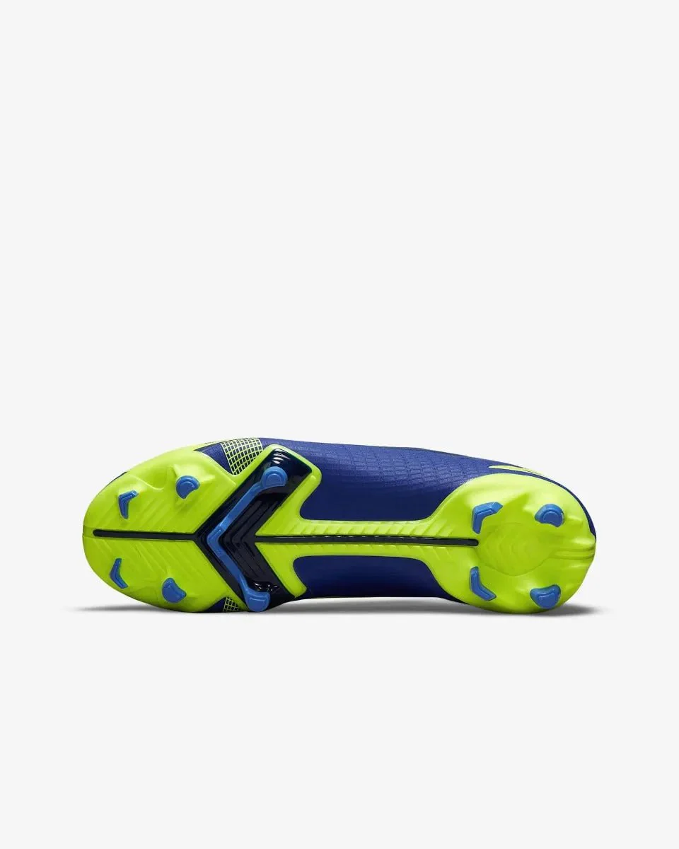 Nike Kids Vapor 14 Academy FG-MG - Lapis-Volt-Blue Void - Image 5