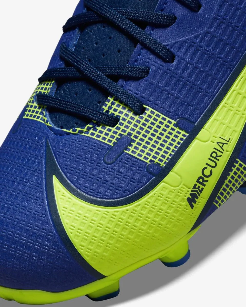 Nike Kids Vapor 14 Academy FG-MG - Lapis-Volt-Blue Void - Image 8