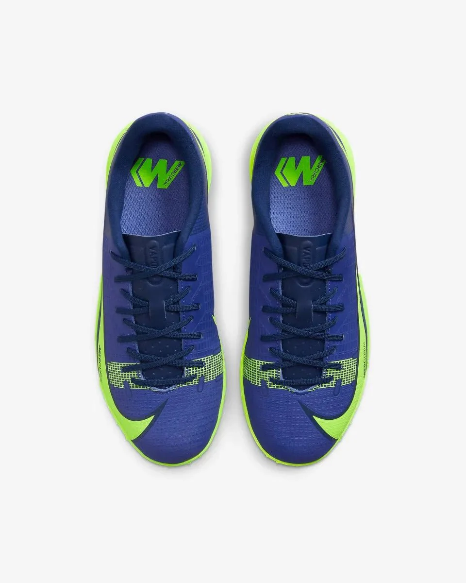 Nike Kids Vapor 14 Academy TF - Lapis-Volt-Blue Void - Image 4