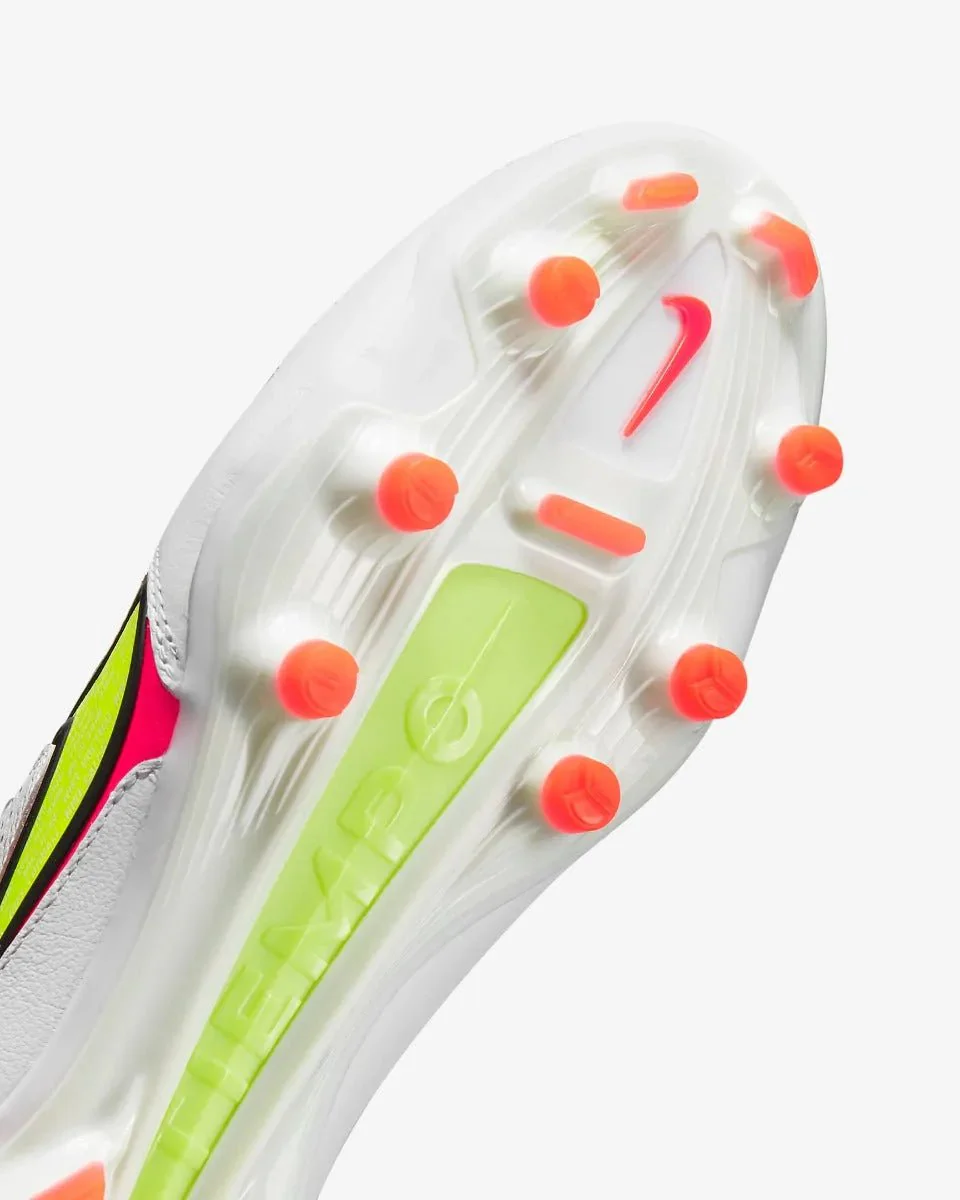 Nike Legend 9 Pro FG - White-Volt-Crimson - Image 7