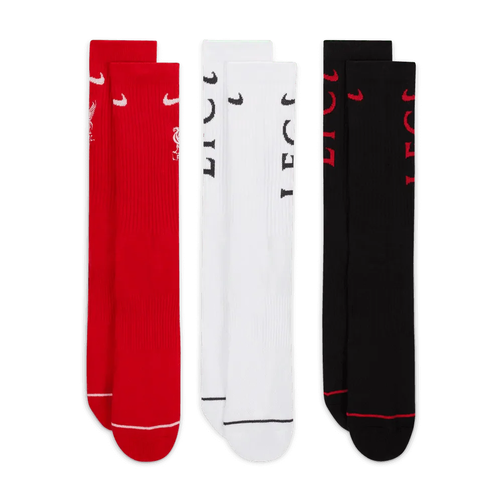 Nike Liverpool Everyday Socks 3 Pairs