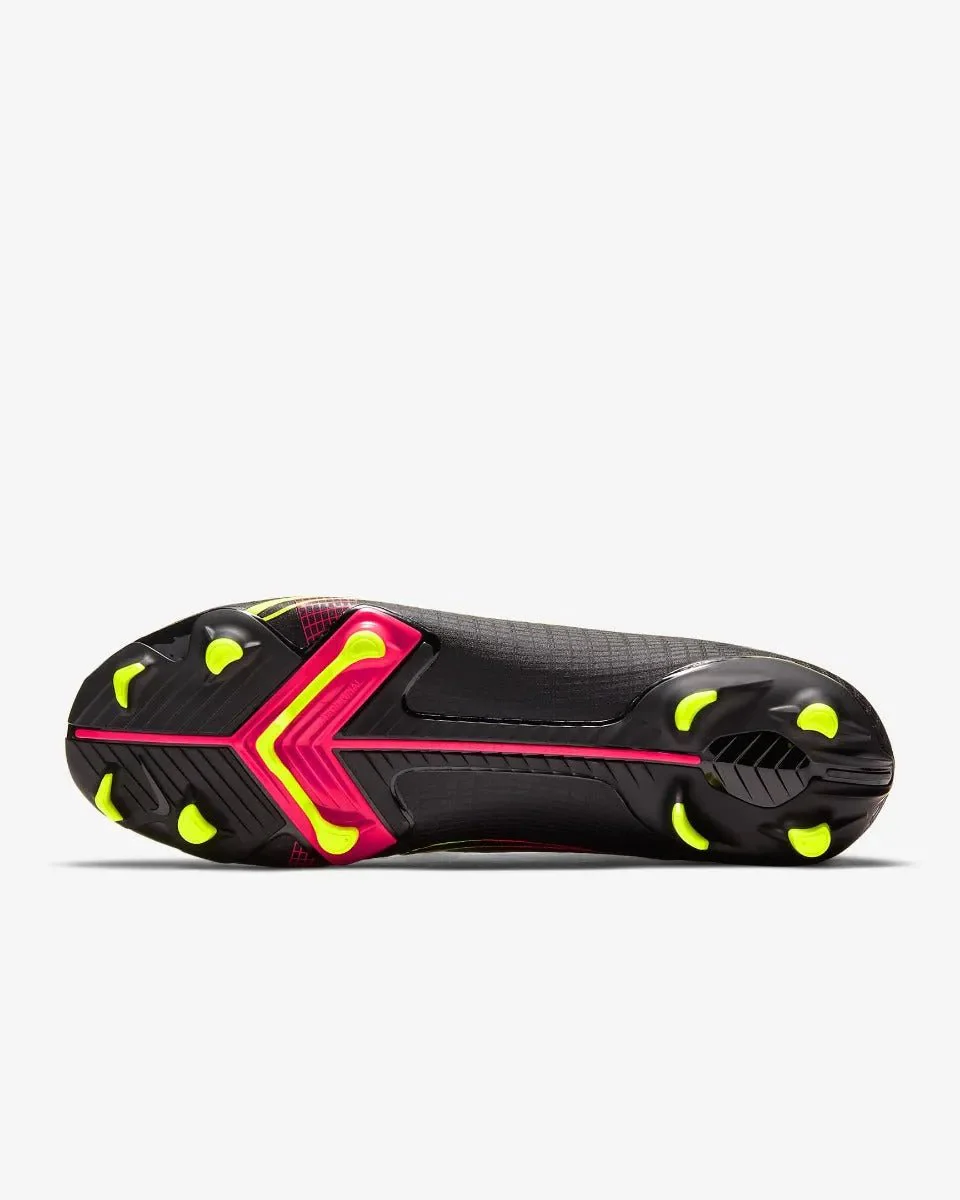 Nike Mercurial Vapor 14 Academy FG-MG - Black-Volt-Crimson - Image 3