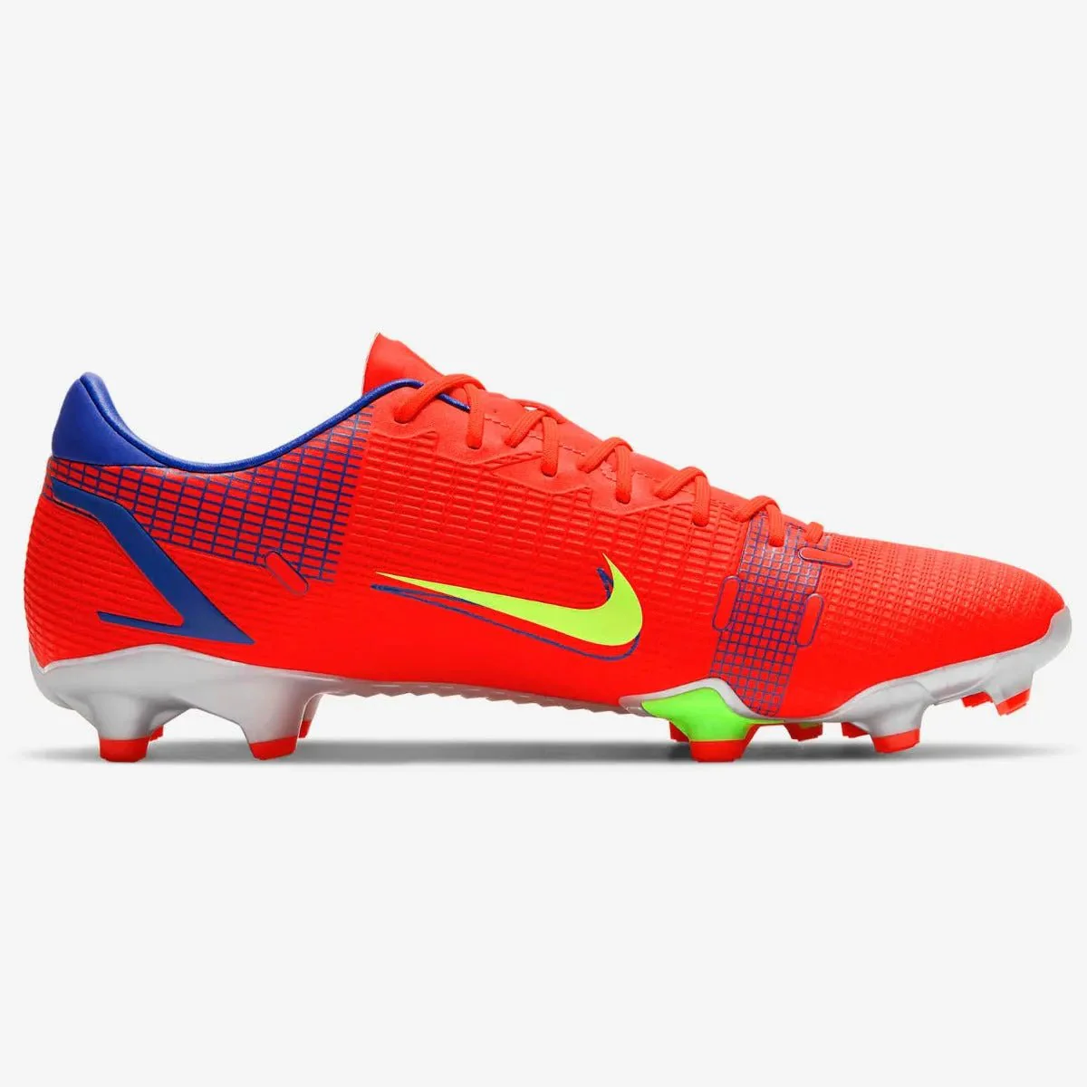 Nike Mercurial Vapor 14 Academy FG-MG - Bright Crimson-Volt-Indigo - Image 2