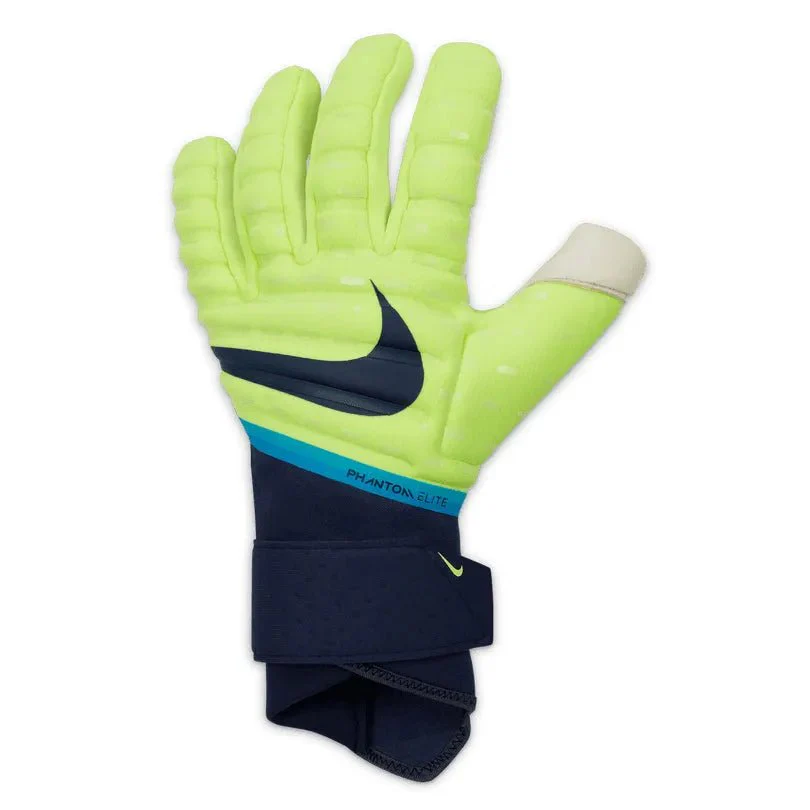 Nike Phantom Elite Goalkeeper Gloves - Volt-White-Blue
