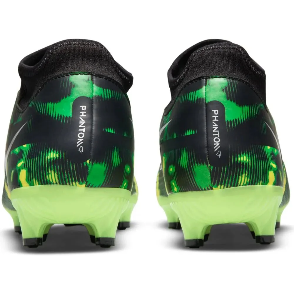 Nike Phantom GT2 Academy DF SW FG-MG - Black-Green Strike - Image 6