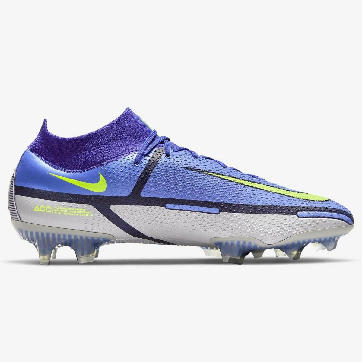 Nike Phantom GT2 Elite DF FG - Saphire-Grey-Volt - Image 2
