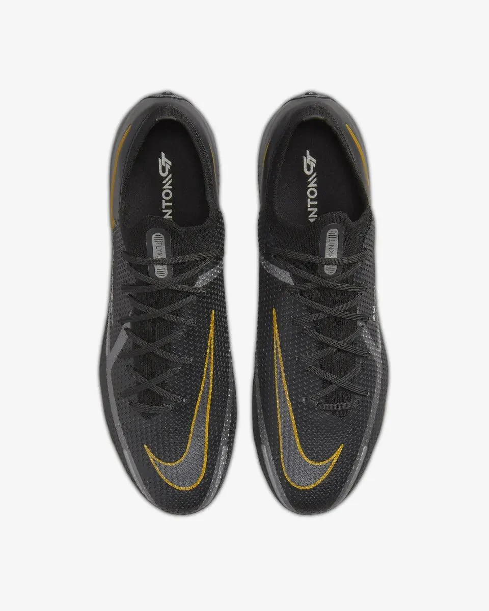 Nike Phantom GT2 Elite FG - Black-Dark Grey-Gold - Image 4