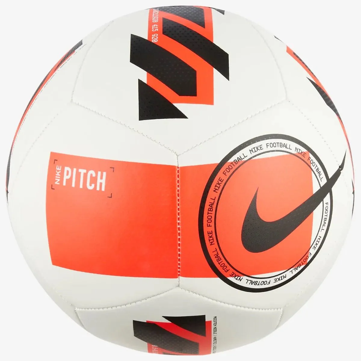 Nike Pitch Training Ball - White-Bright Crimson-Black - Image 2