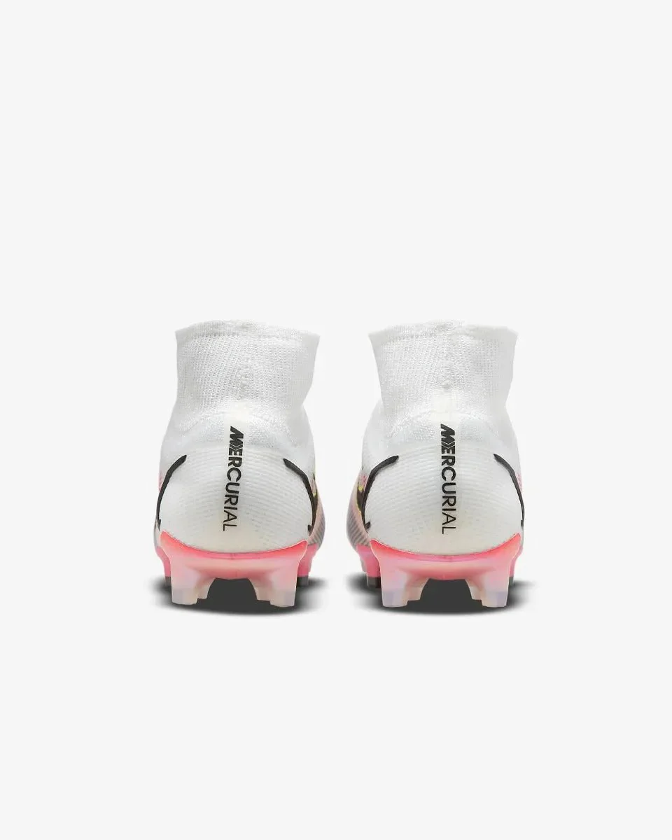 Nike Superfly 8 Elite FG - White-Black-Bright Crimson - Image 6