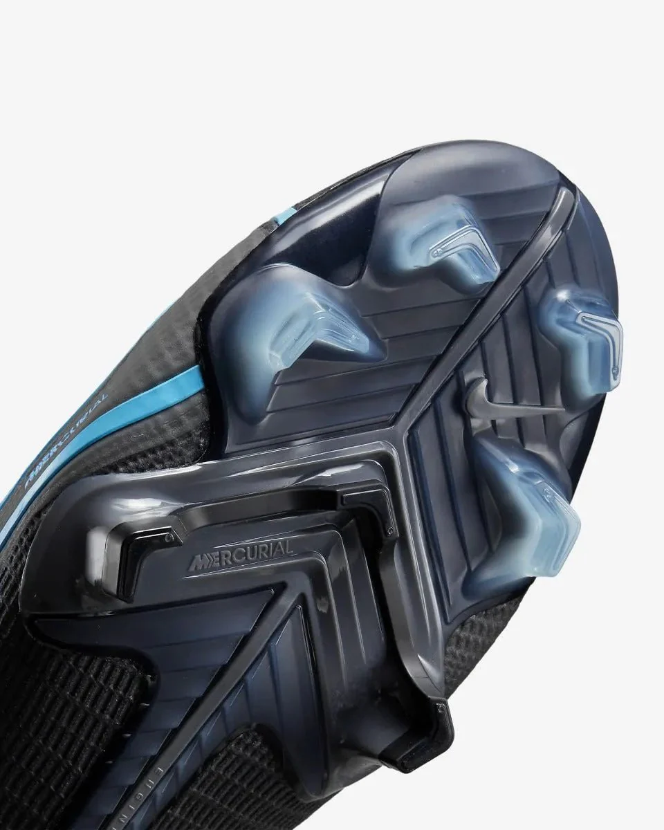 Nike Vapor 14 Elite FG - Black-Blue - Image 7
