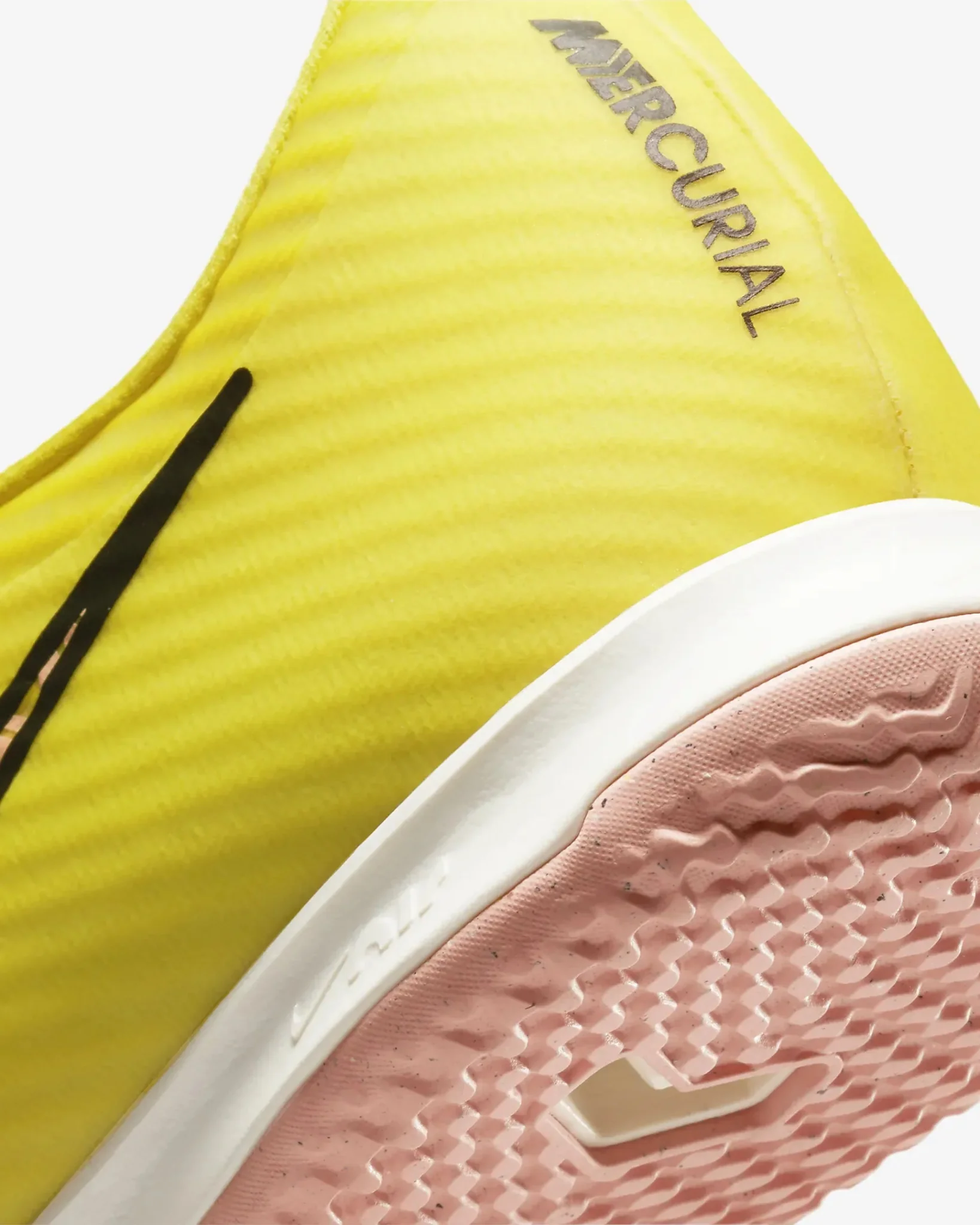 Nike Zoom Vapor 15 Academy Indoor - Yellow Strike-Sunset Glow - Image 7