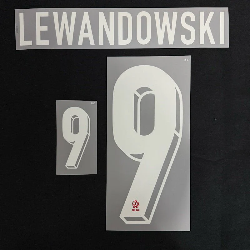 Poland 2026- Away LEWANDOWSKI #9 Official Name Set