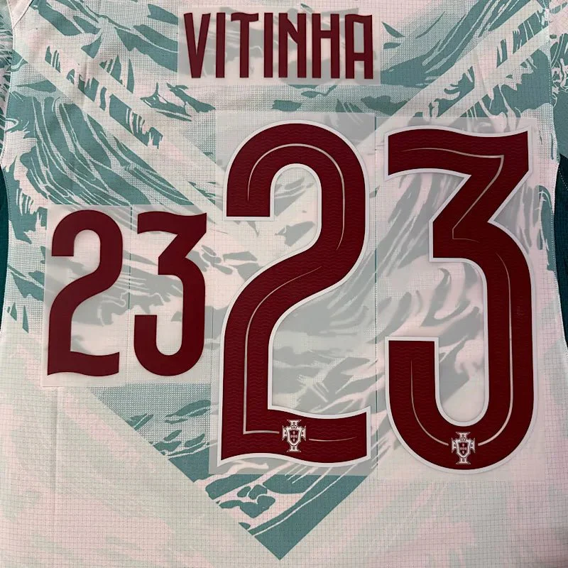 Portugal 2026- Away VITINHA #23 Official Name Set