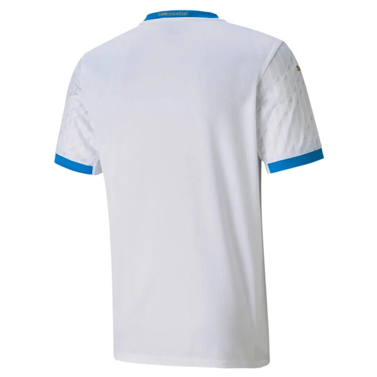 Puma 2020-21 Olympique de Marseille Home Jersey - White-Blue - Image 2