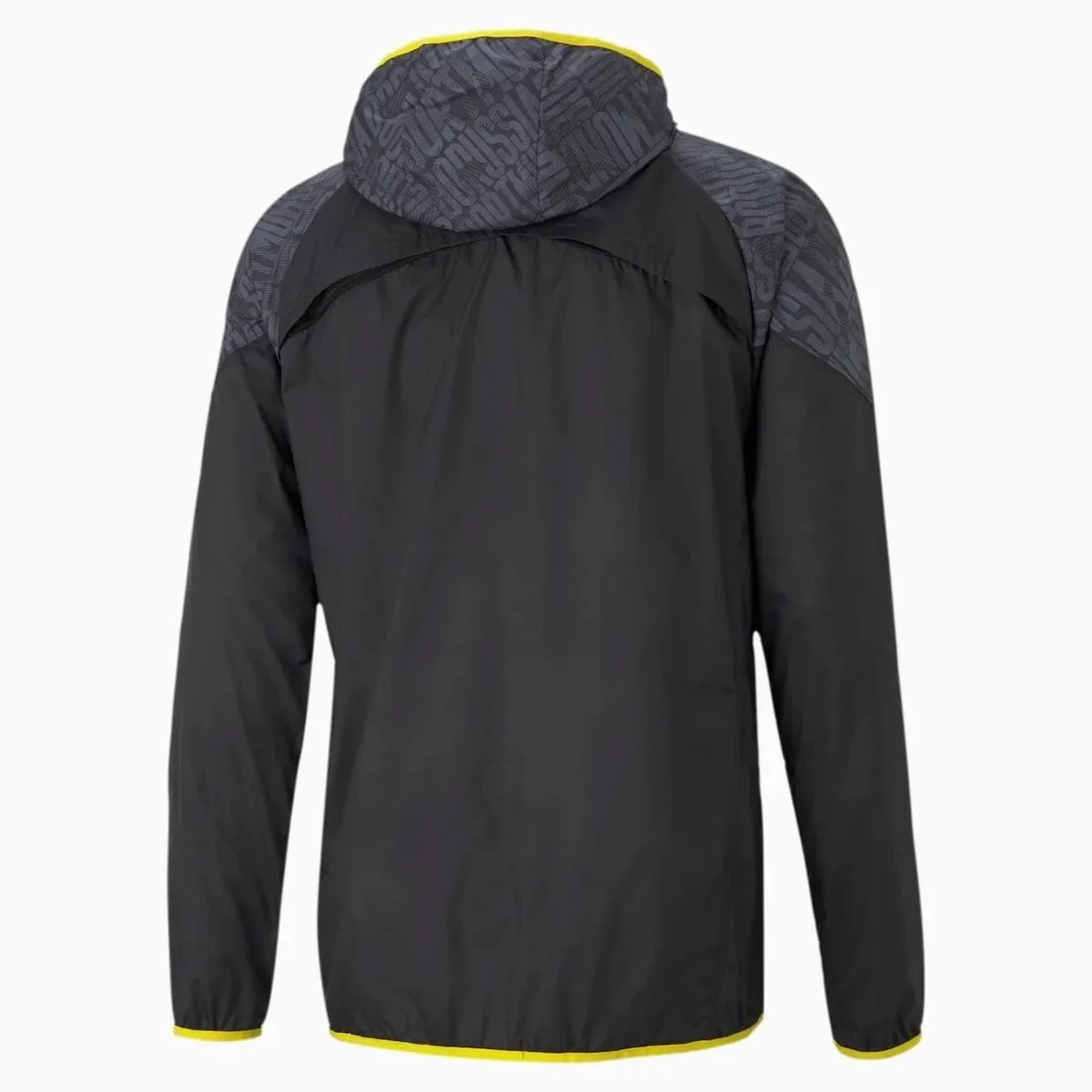 Puma 2021 Borussia Dortmund Warmup Jacket - Black-Yellow - Image 2