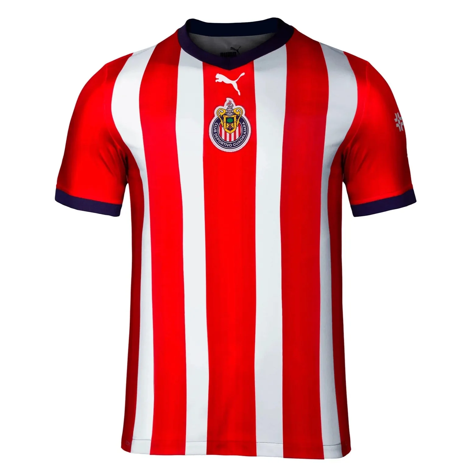 Puma 2022-23 Chivas Home Youth Jersey Red-White - Image 2