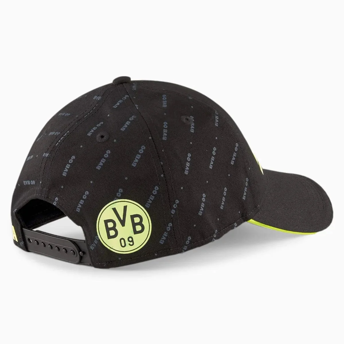Puma 2022 Borussia Dortmund Legacy Baseball Cap - Black-Safety Yellow - Image 2
