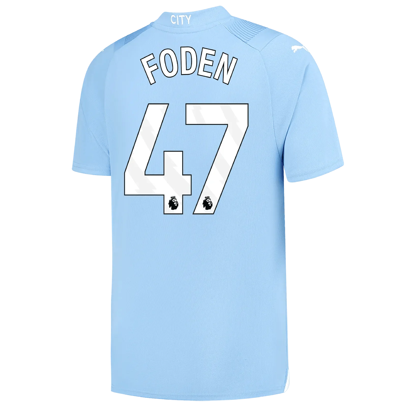 Puma 2023-24 Manchester City Men's Stadium Home Jersey - Image 5
