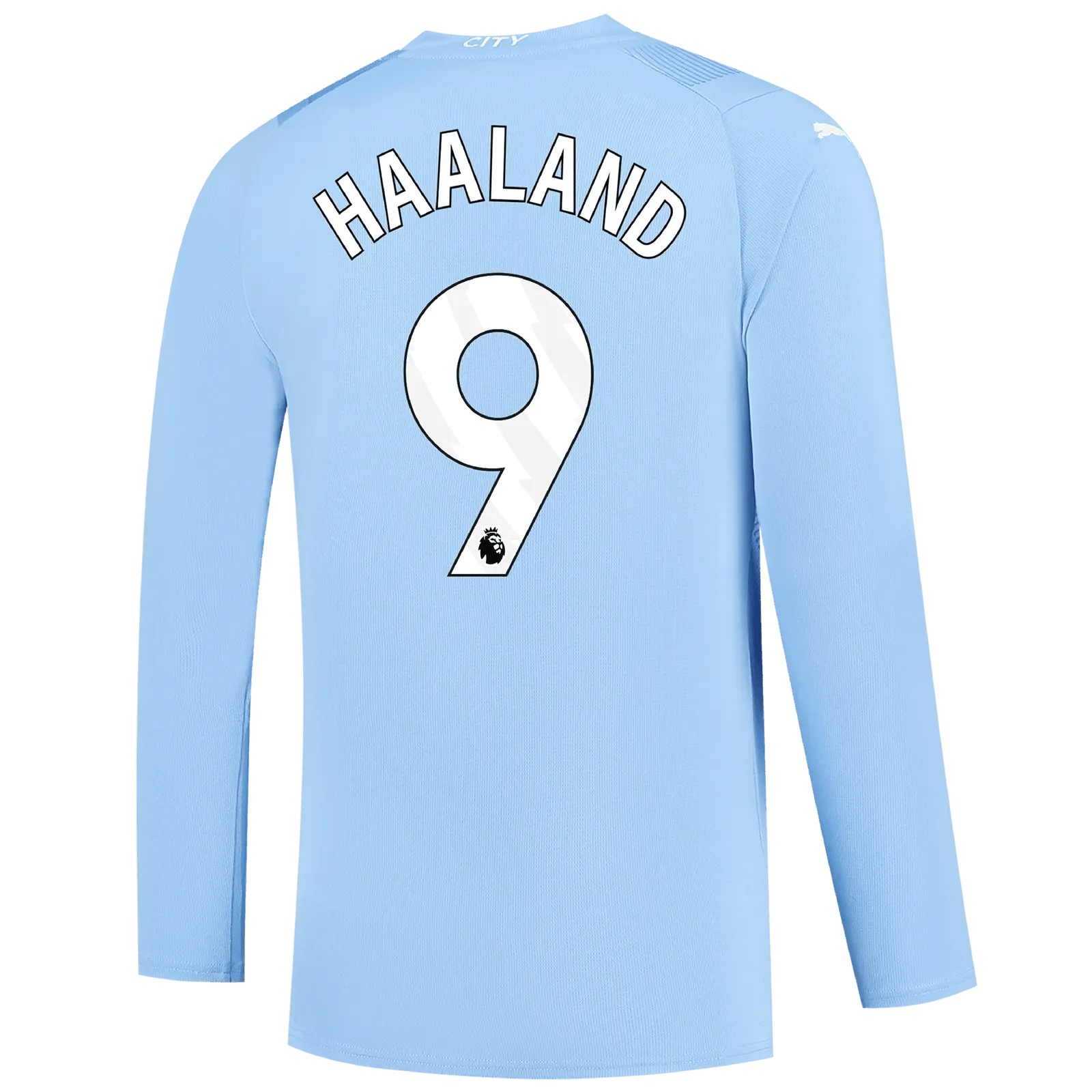 Puma 2023-24 Manchester City Men's Stadium Home Long-Sleeve Jersey - Image 3