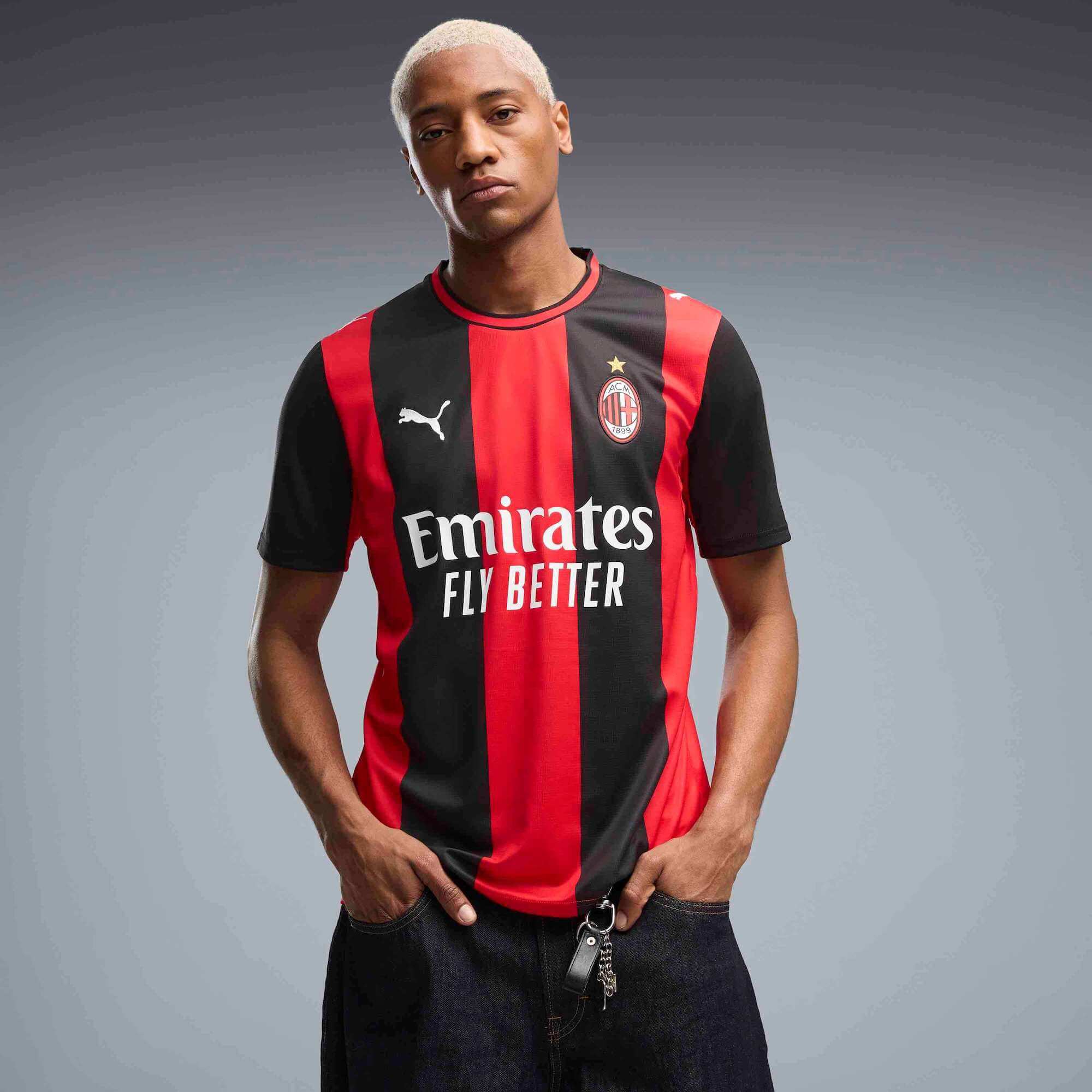 Puma 2026-27 AC Milan Men's Stadium Home Soccer Jersey - Image 3