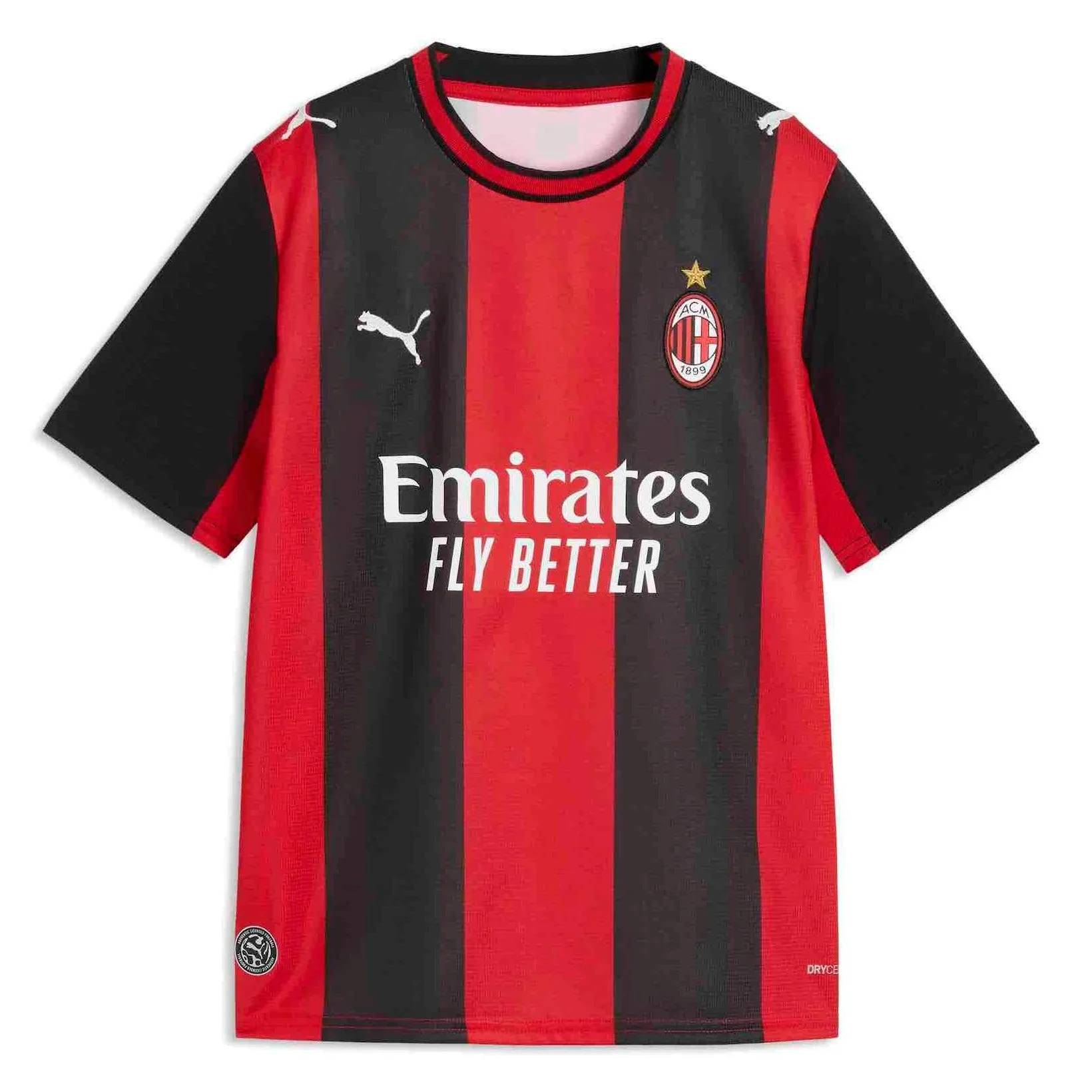 Puma 2026-27 AC Milan Youth Stadium Home Soccer Jersey