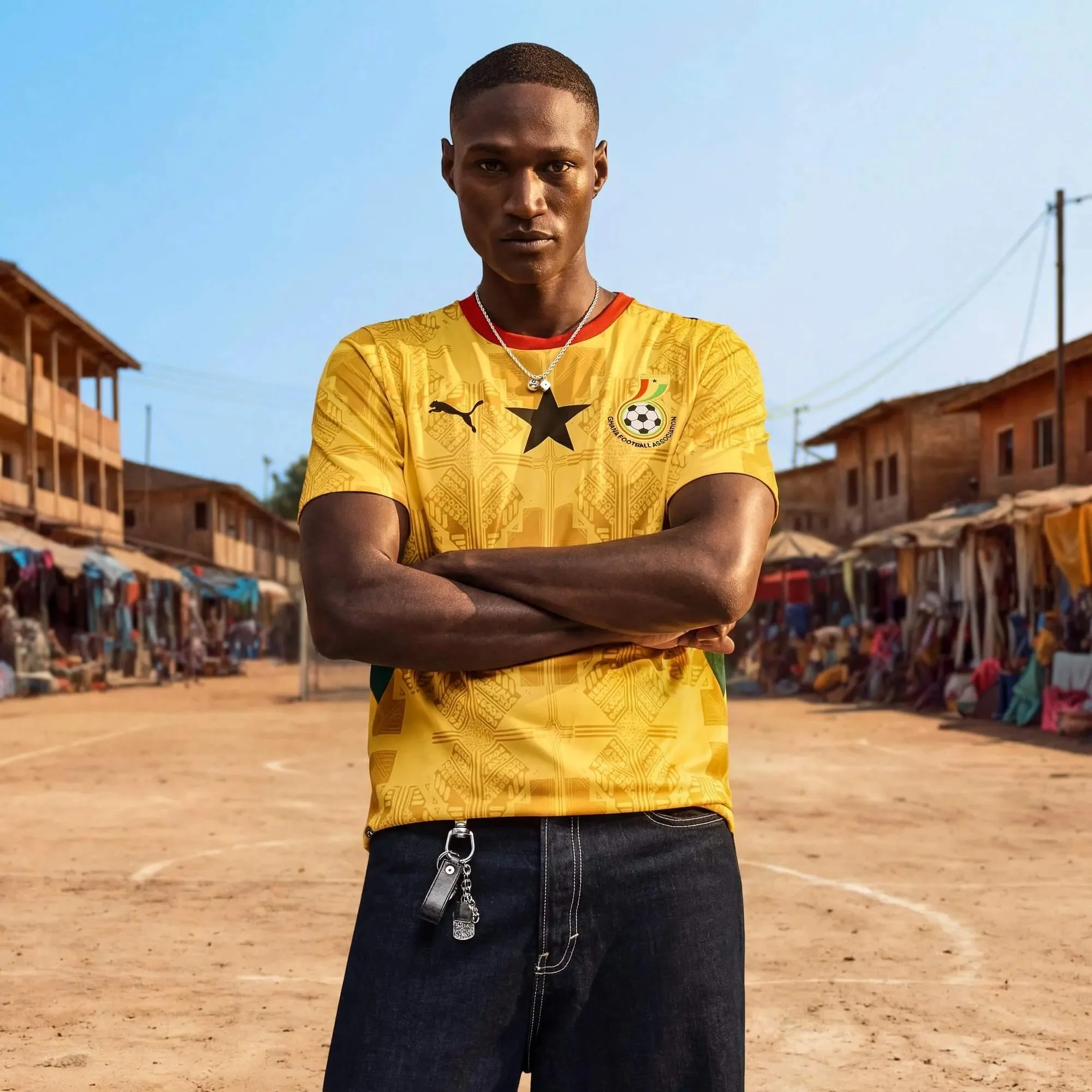 Puma 2026 Ghana Men's Stadium Away Soccer Jersey - Image 3