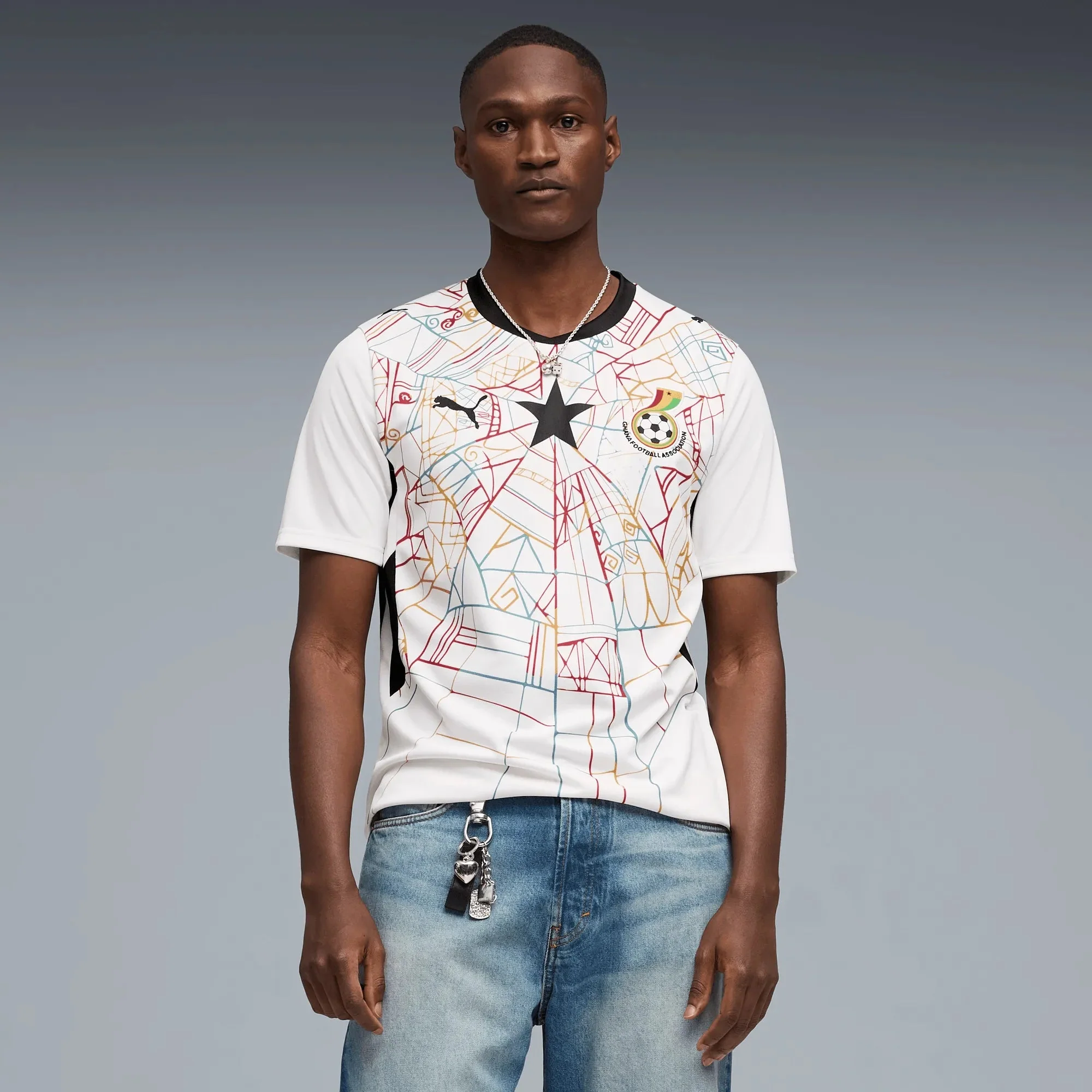 Puma 2026 Ghana Men's Stadium Home Soccer Jersey - Image 3