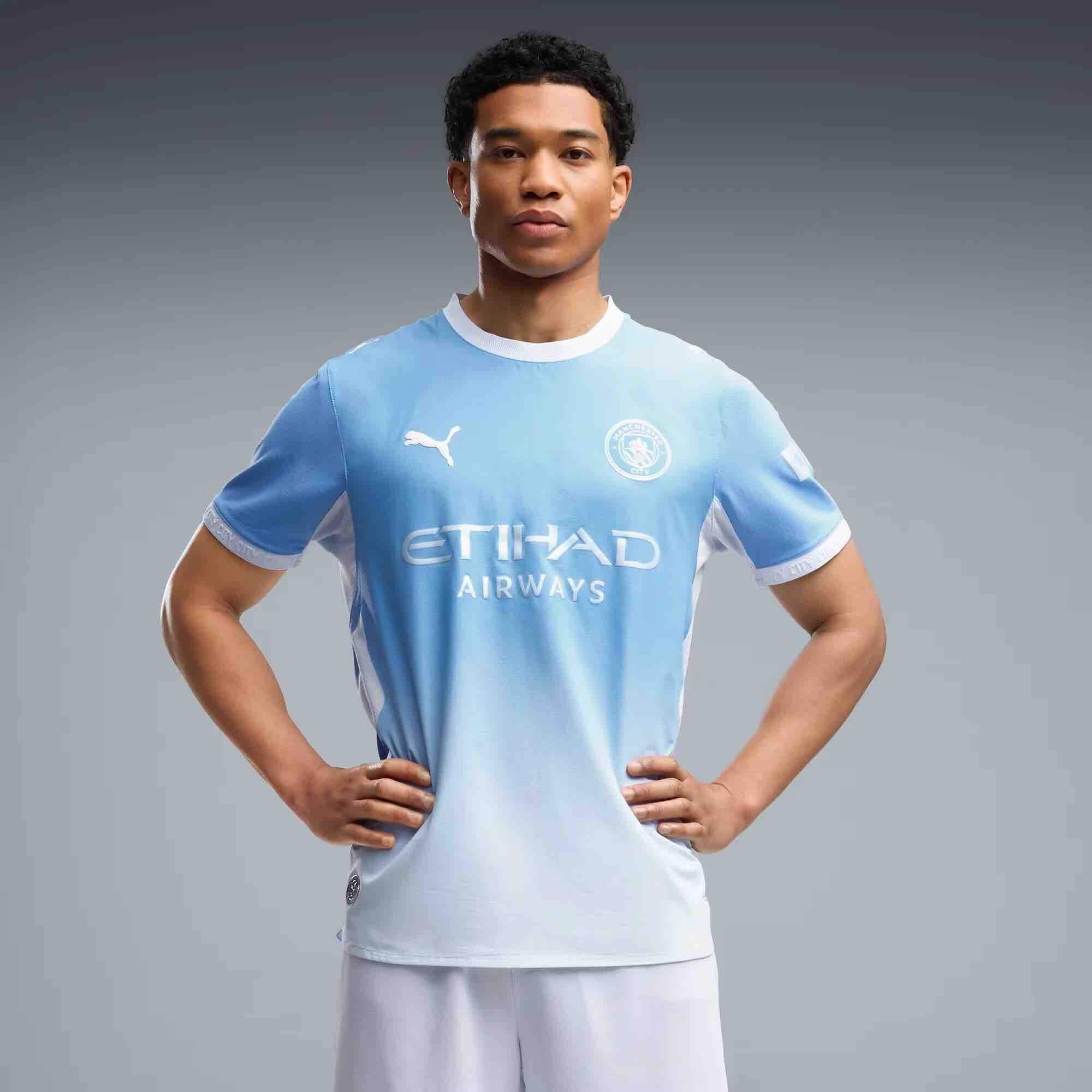 Puma 2026-27 Manchester City Men's Authentic Home Soccer Jersey - Image 3