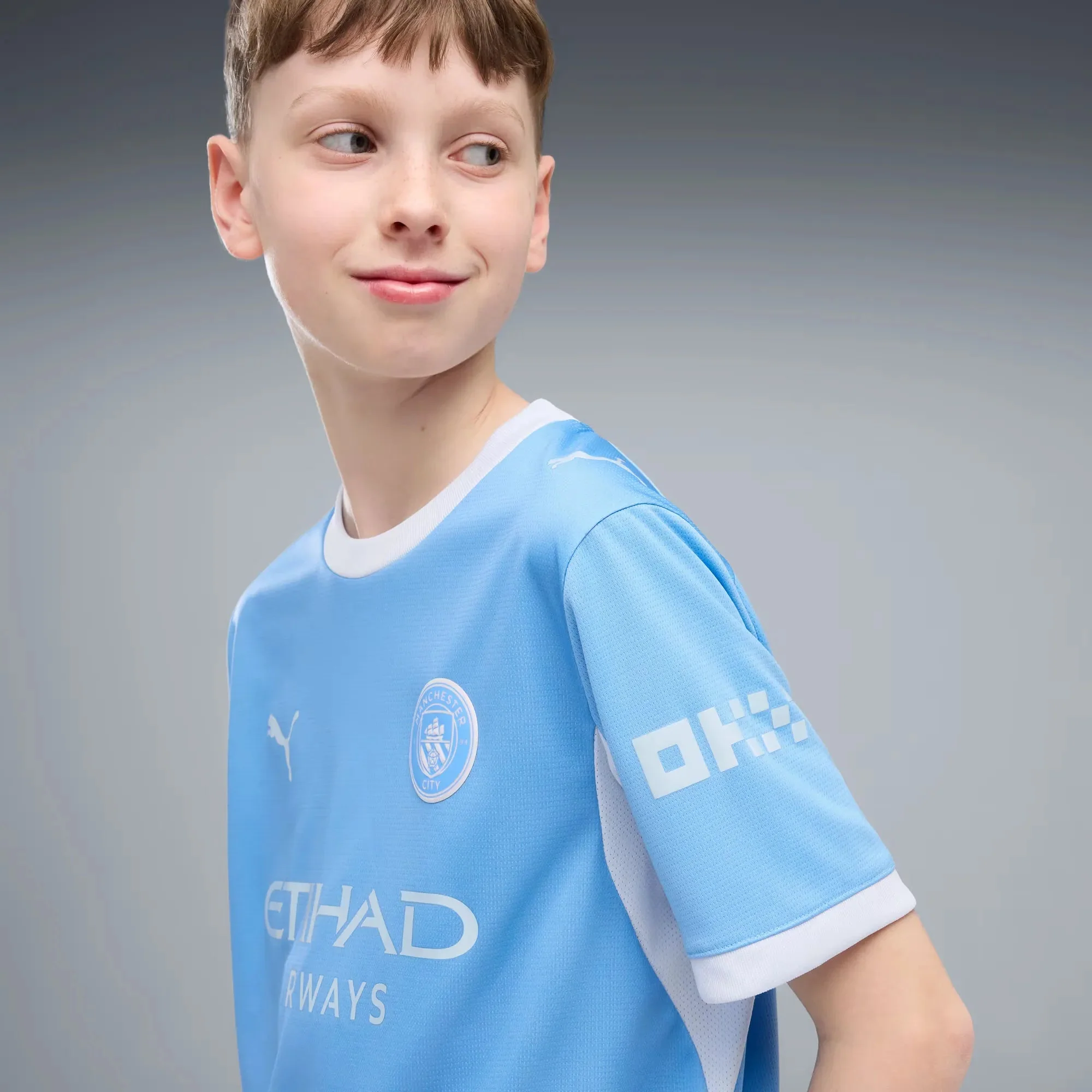 Puma 2026-27 Manchester City Youth Stadium Home Soccer Jersey - Image 5