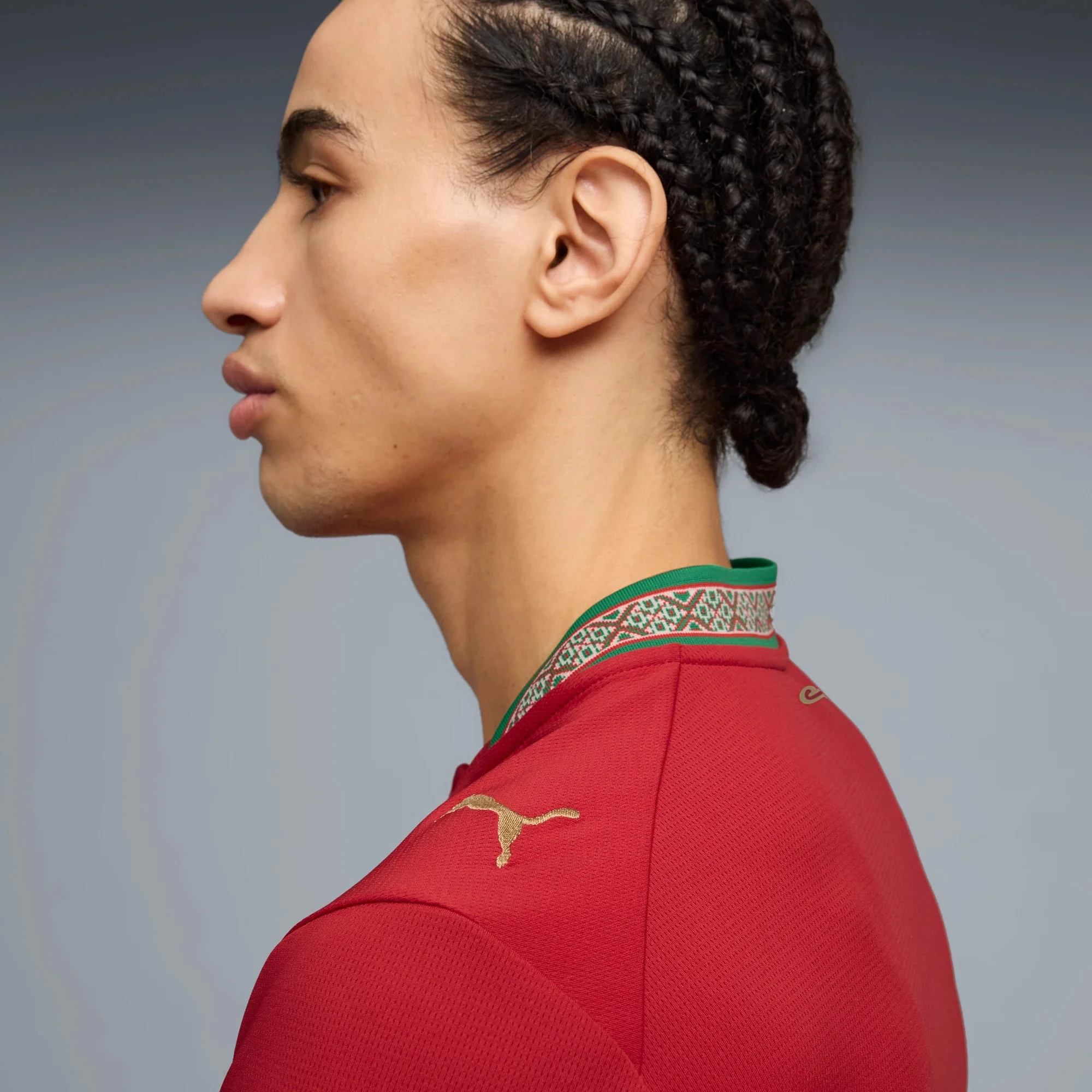 Puma 2026 Morocco Men's Stadium Home Soccer Jersey - Image 5
