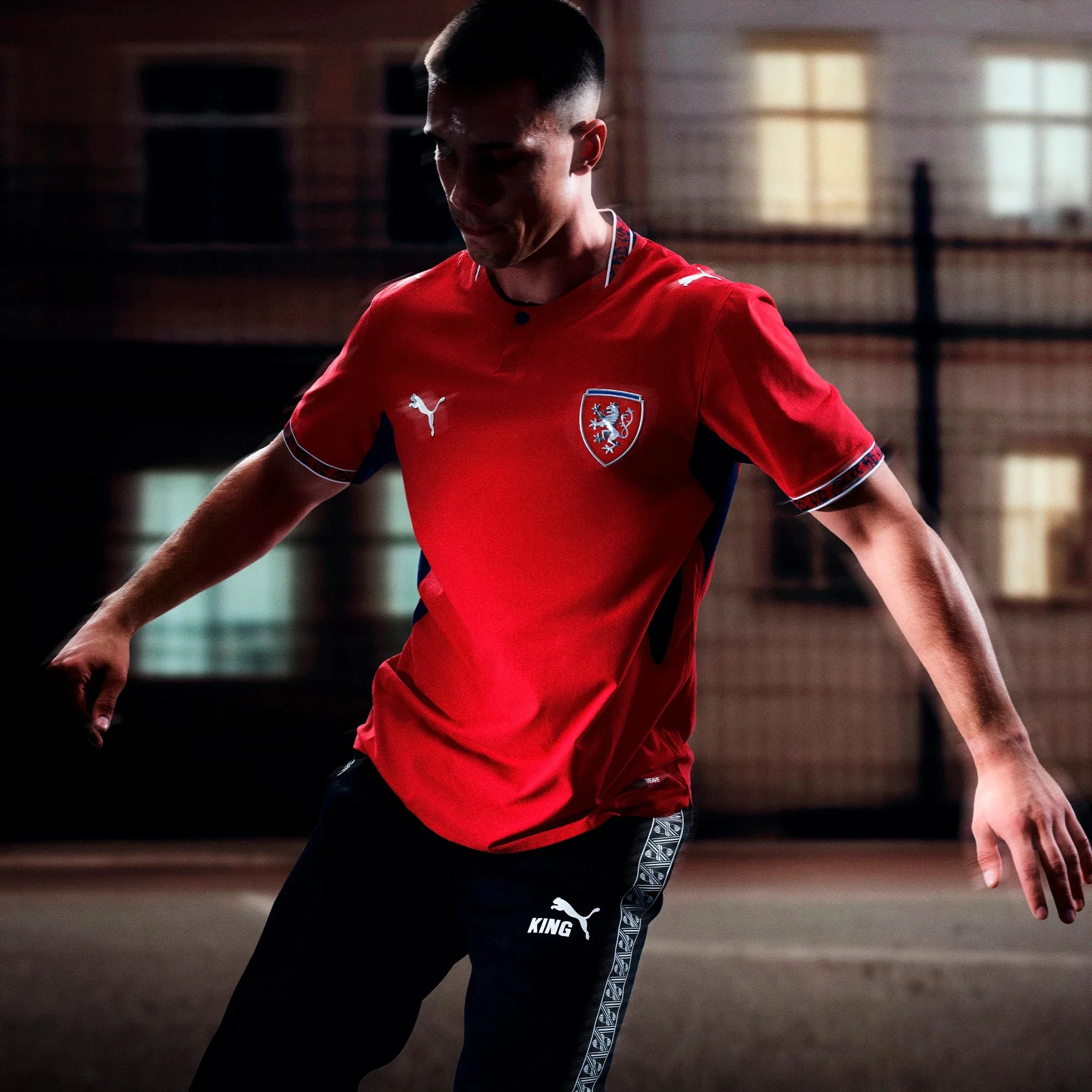 Puma 2026 Czech Republic Men's Stadium Home Soccer Jersey - Image 7