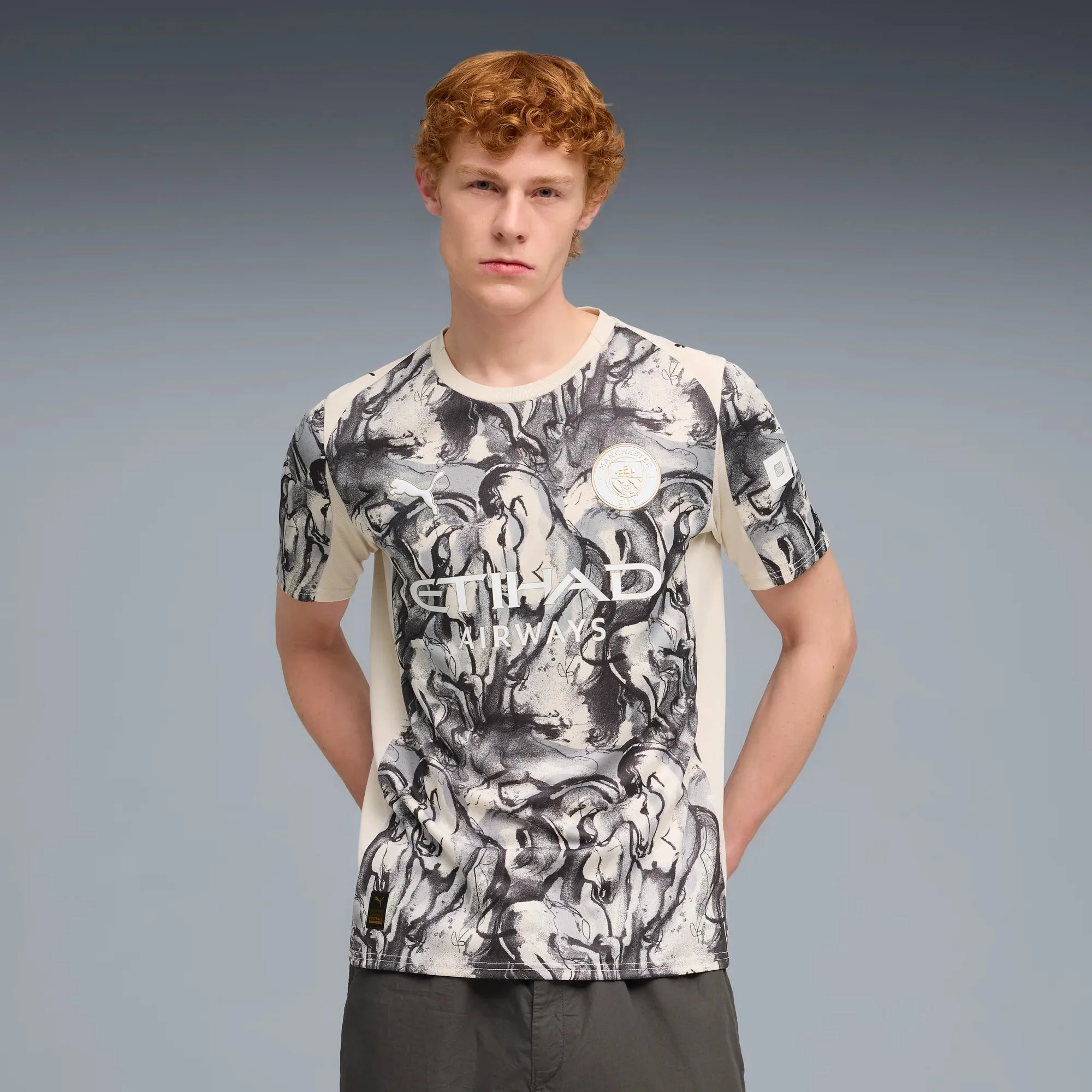 Puma 2026 Manchester City Men's Year of the Horse Stadium Soccer Jersey - Image 3