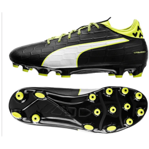 Puma Junior Evotouch 3 FG Black-Yellow - Image 2