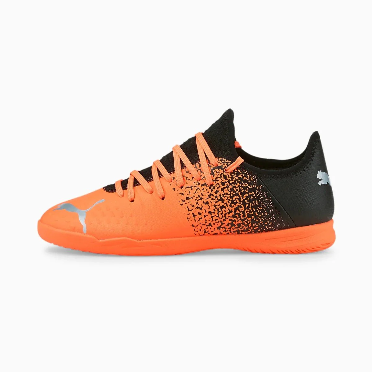Puma Junior Future 4.3 Indoor - Neon Citrus-Silver-Black - Image 2