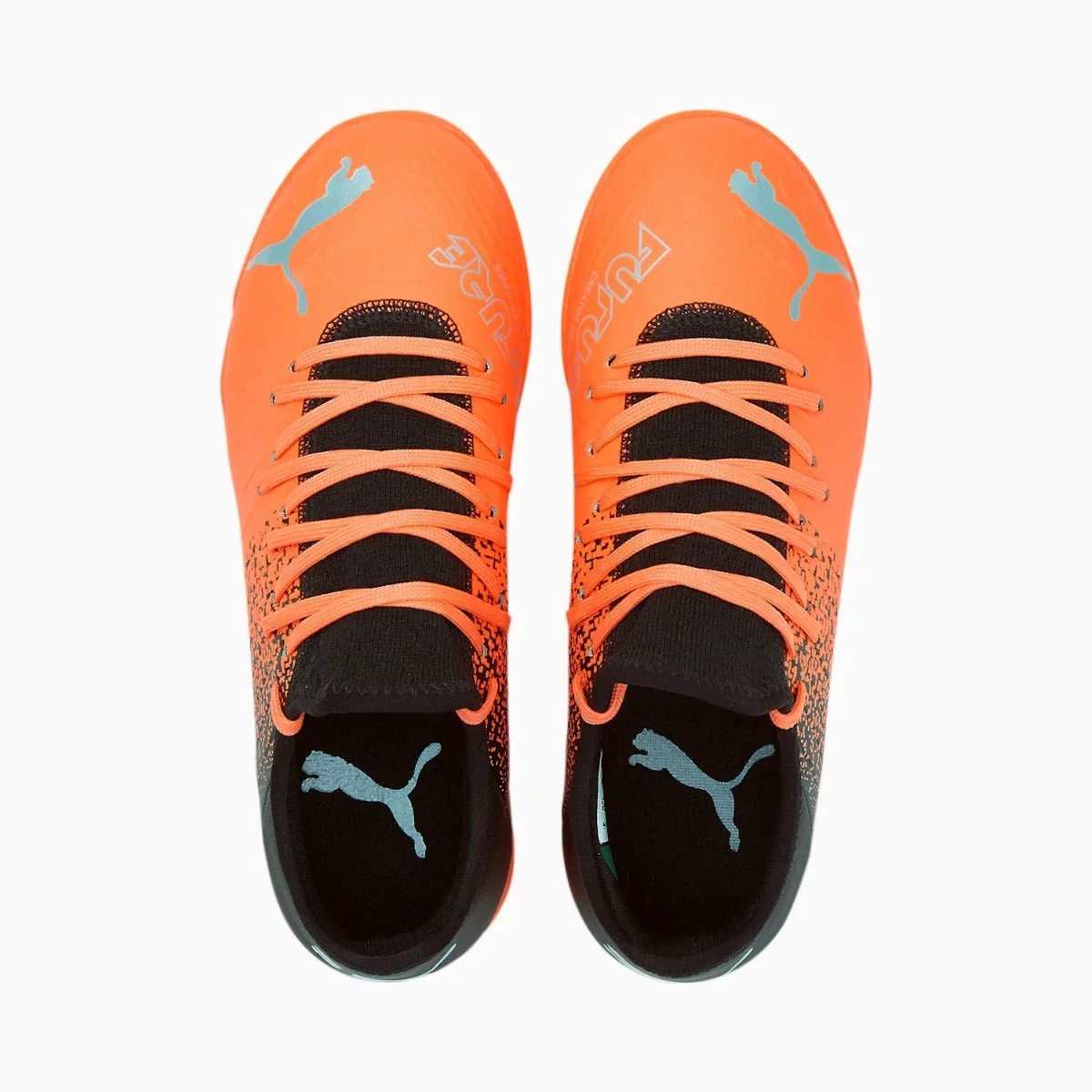 Puma Junior Future 4.3 Indoor - Neon Citrus-Silver-Black - Image 4