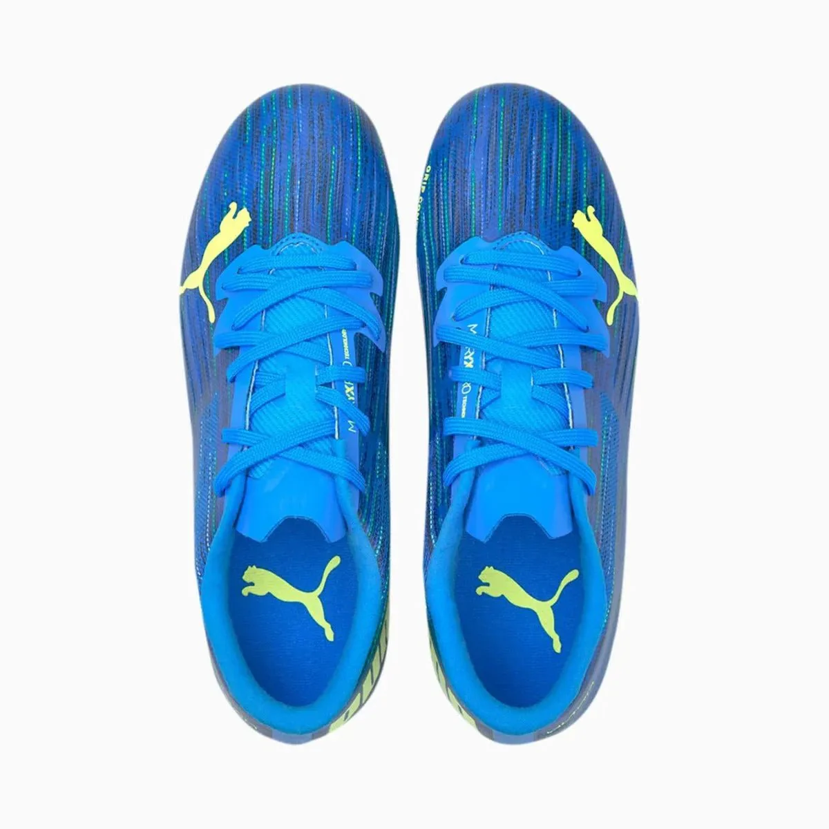 Puma Junior Ultra 2.2 FG-AG - Blue-Yellow Alert - Image 4