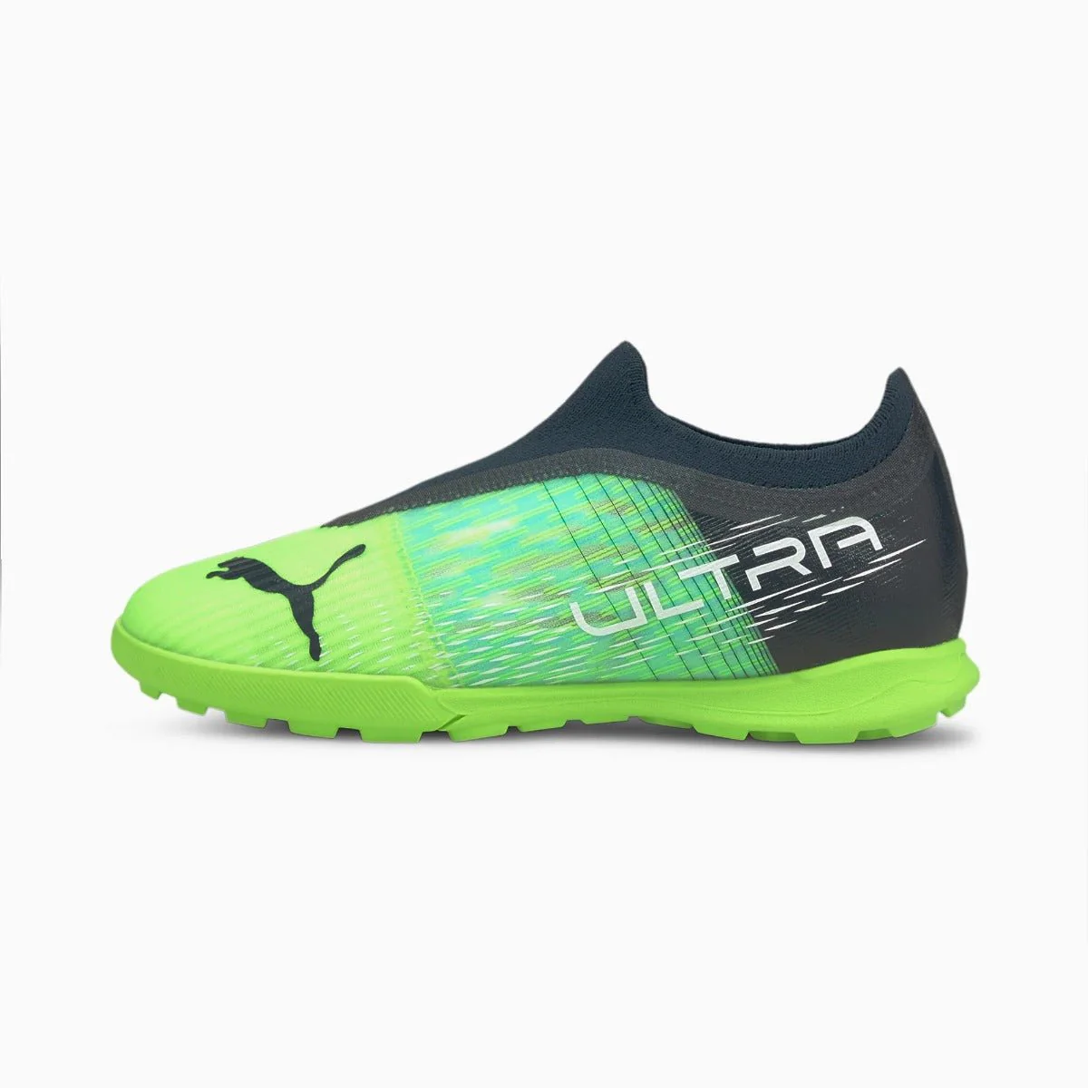 Puma Junior Ultra 3.3 Turf - Green Glare-Aqua - Image 2
